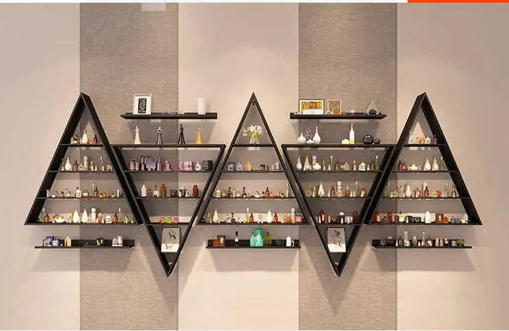 Nail Art Display Nail Polish Plastic Shelf Nail Polish Shelf Cosmetics Store Display Cabinet Shelf Wall Shelf.