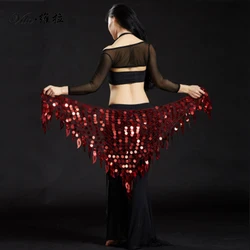 Della sirena del Sequin Del Ventre Orientale Orientale Cinture Danza Costumi per le Donne di danza del Ventre Hip Sciarpe Sciarpa di Danza Indiana Catene Della Vita