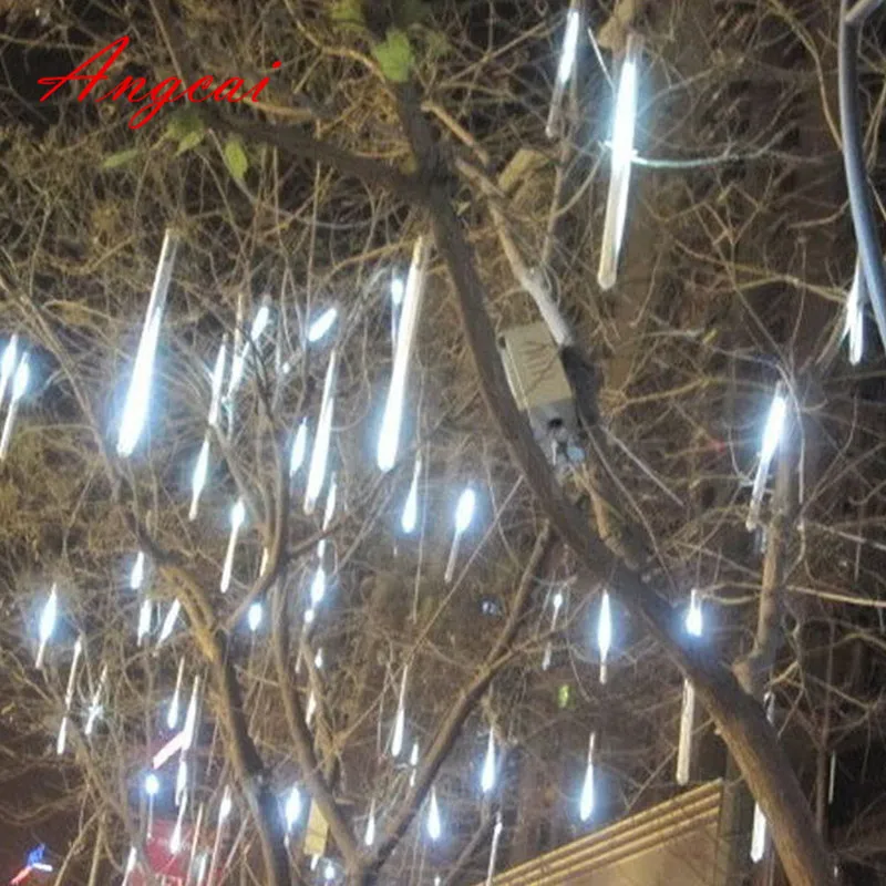 30cm 144 LED/ 50cm 240LED Light Meteor Shower Falling Rain Drop Snow Fall Xmas String Lights,Outdoor tree ,8tubes/set