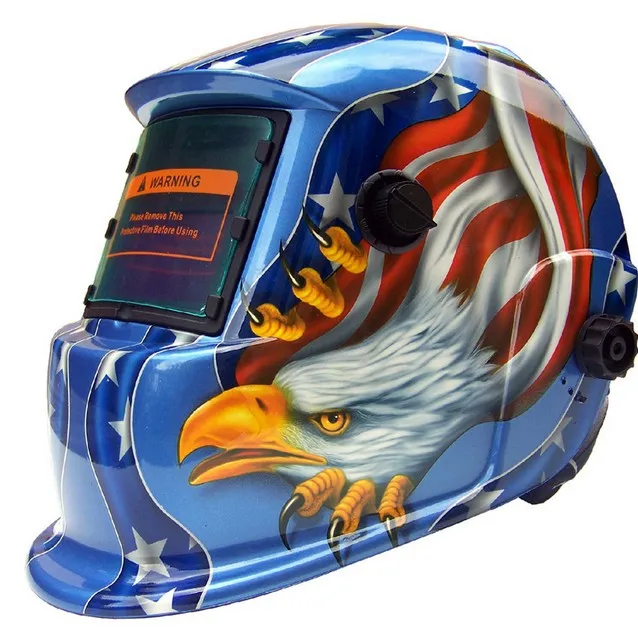 

High Performance Welding Mask Solar Auto Darkening Welding Helmet Cap Arc Tig Mig Grinding Eagle Welding &amp Soldering Supplies