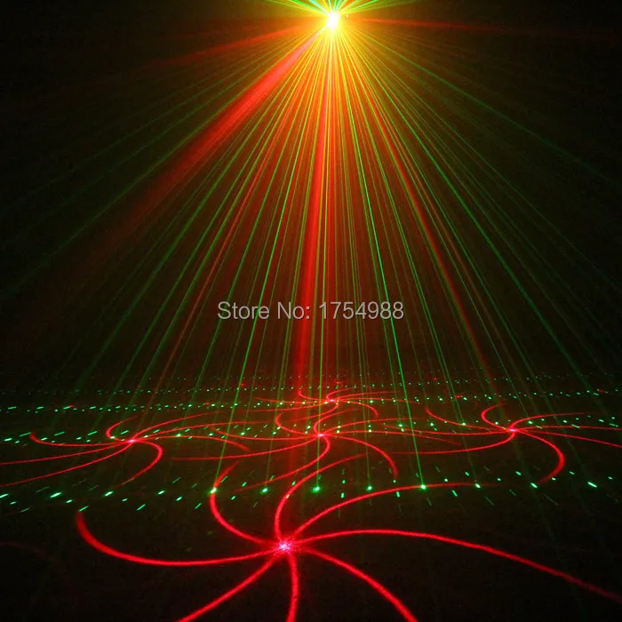 party light 5 Lens 80 Patterns RG Laser BLUE LED Stage Lighting DJ Show Light Green Red Home Professional Light