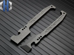 EDC Portable Portable Outdoor Multi-function Titanium Alloy Keychain Tool Bottle Opener Crowbar