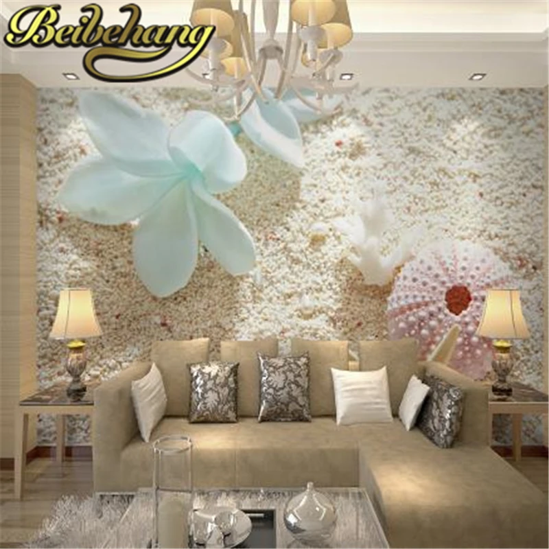 beibehang 3d stereoscopic wallpaper European Wallpaper paintings fish woven wallpaper mural living room wallpaper custom size