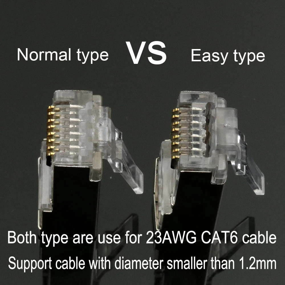 xintylink rj45 connector cat6 network cat 6 plug 8p8c stp rg rj 45 lan male shielded gold plated ethernet cable conector jack