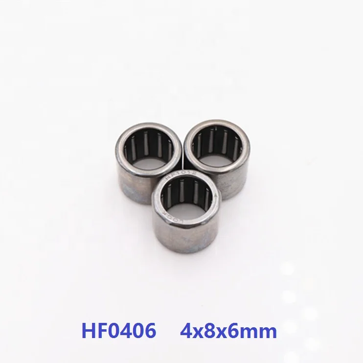 100pcs/lot HF0406 4x8x6 mm Drawn Cup One Way Clutch Needle roller Bearing 4*8*6mm