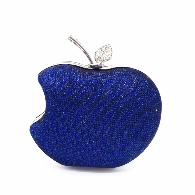 DOYUTIG Women's Crystal Apple Shape Evening Bag Female Luxury Clutch Bags Wedding Diamond Beaded Bag Rhinestone Party Bags A176