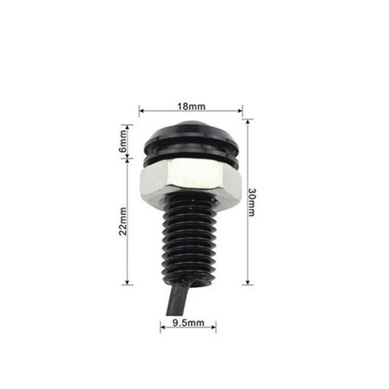 1pcs 18MM 9W Led Eagle Eye DRL Daytime Running Lights Source Backup Reversing Parking Signal Lamps Waterproof