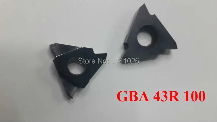 10pcs GBA43R 100 carbide turning insert ,1.0mm Cutting inserts, Factory outlets,the lather,cnc,for Grooving Holder CGBR & SGBR