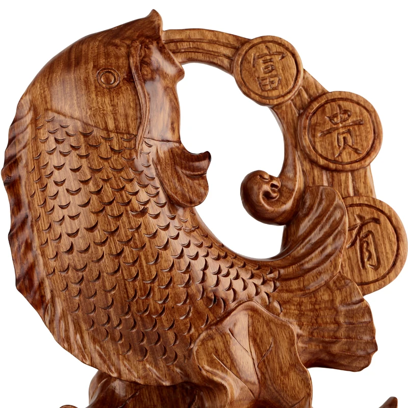 Rosewood crafts African rosewood carving decoration wood quality creative ornaments rich are more than fish Home Furnishing furn