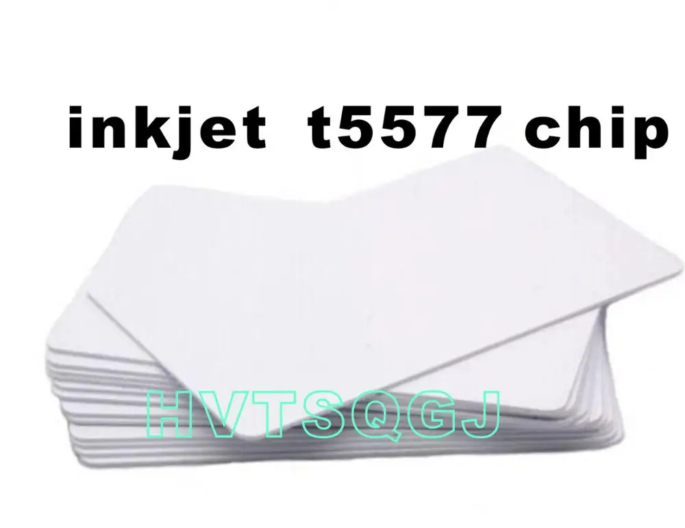 10 pcs free shipping T5577 chip inkjet Printable Card