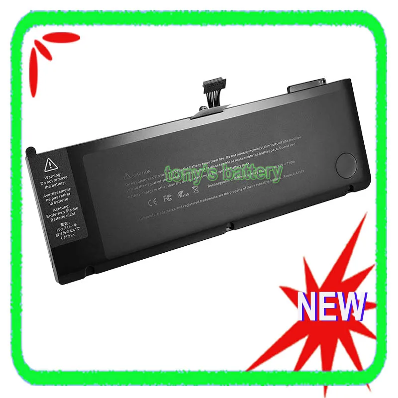 

New A1382 Battery For Apple MacBook Pro Core i7 15" A1286 Early 2011 Late 2011 Mid-2012 MC721 MC723LL/A 020-7134-A 661-5844