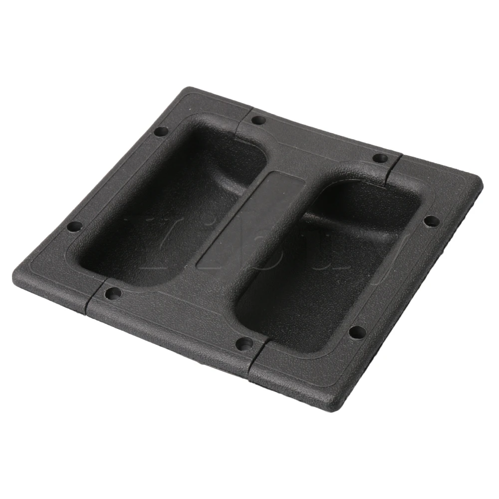 Yibuy 2Pcs 14.8x14x4cm Black Plastic Heavy Duty Recessed Handle for Guitar Amp Cabinet Speaker