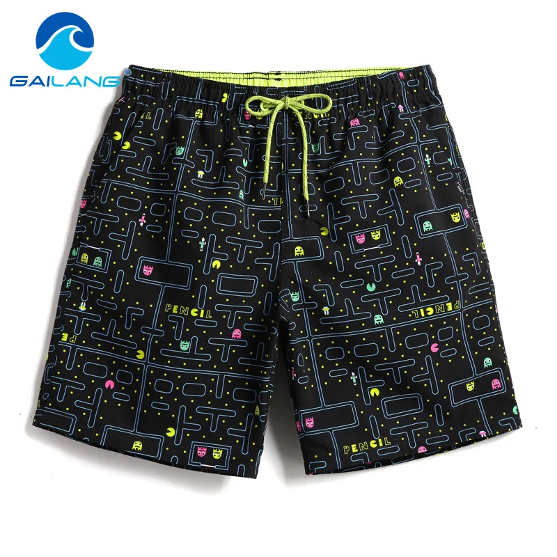 Gailang Brand Men Beach Shorts Board Boxer Trunks Shorts Boardshorts Men\'s Fashion Swimwear Swimsuits Casual Active Bottoms New