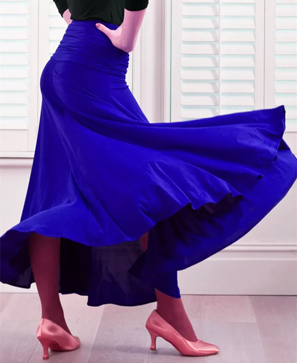 blue ballroom skirt ballroom dance skirts for women spanish skirt waltz dress ballroom dress dancing clothes flamenco skirt