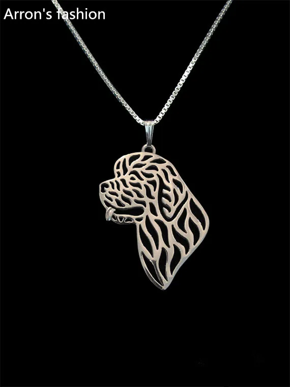 

New 2016 Unique Romantic Gold Silver Color Newfoundland Head Pendant Necklace Hunger Games Necklace Women Best Friend Choker