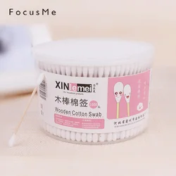 500pcs/Box Tampons Bamboo Cotton Buds micro-scrapers Soft Medical Swabs Makeup Tools wand microbrush antiseptic