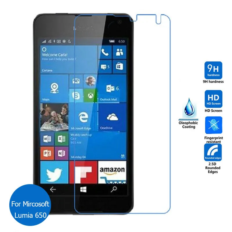 Tempered Glass For Nokia Microsoft Lumia 650 N650 LTE Dual SIM Screen Protector Toughened Protective Film Guard