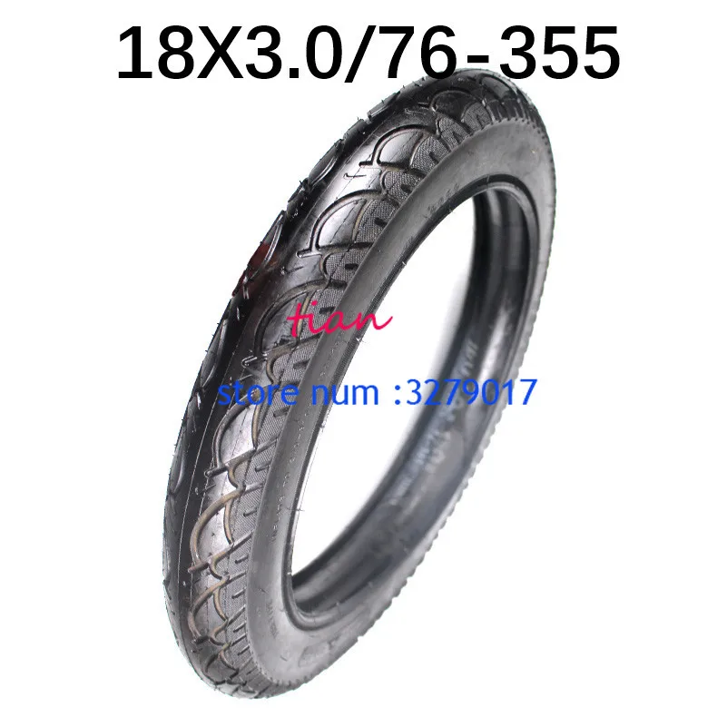 Good Quality 18 x 3.0 inner and outer tire with a bent Valve fits many gas electric scooters and e-Bike New