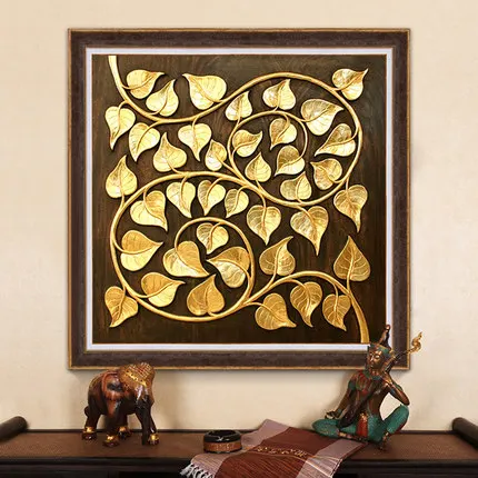 

5D Newest Diamond Painting Full Diamond Rich Wealth Good Fortune Bodhi Leaves Entrance Picture Exotic Diy Diamond Embroidery