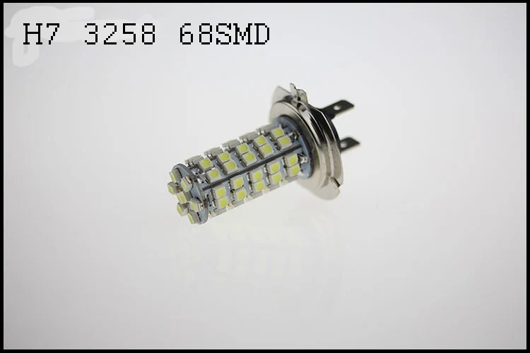 

2pcs Xenon White 68 SMD H7 Car LED Bulb Head Light Fog Daytime Lamp Vehicle 12V Free shipping