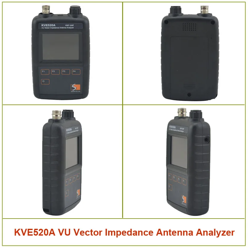 KVE520A vhf/uhf vu vector impedenza antenna analyzer (133-177/195-280/395-520 mhz) con 5 pz adattatori per amateur ham radio