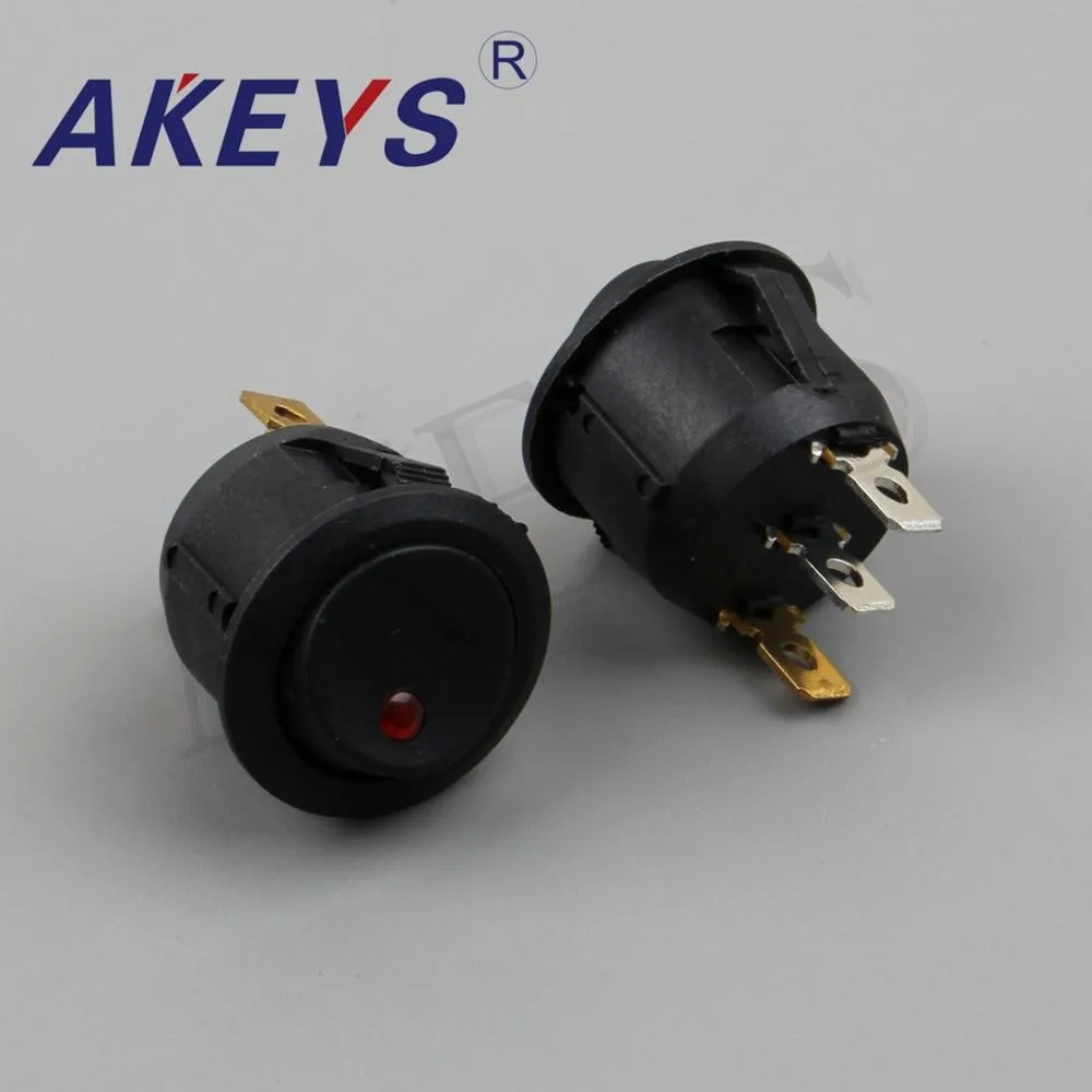 3pins 12V Cat - eye round rocker switch for motorcycle