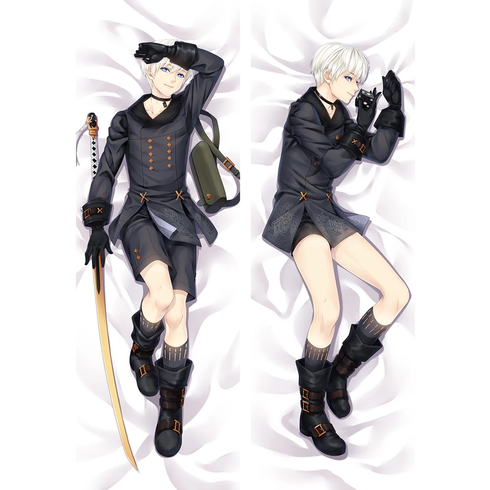 Dakimakura Anime Figure Pillow Case, NieR:Automata YoRHa No. 9, Type S and Type A No. 2, Custom Design