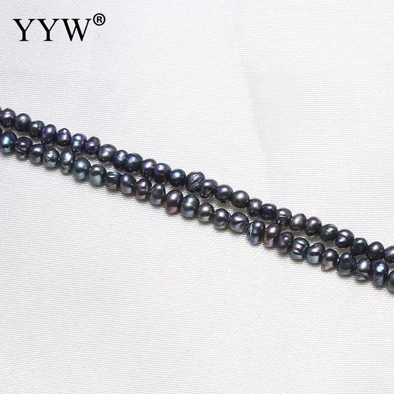 2.8-3.2mm 100% Natural Freshwater Pearl Beads black  Baroque Pearl Loose Beads For DIY Necklace Bracelat Jewelry Making