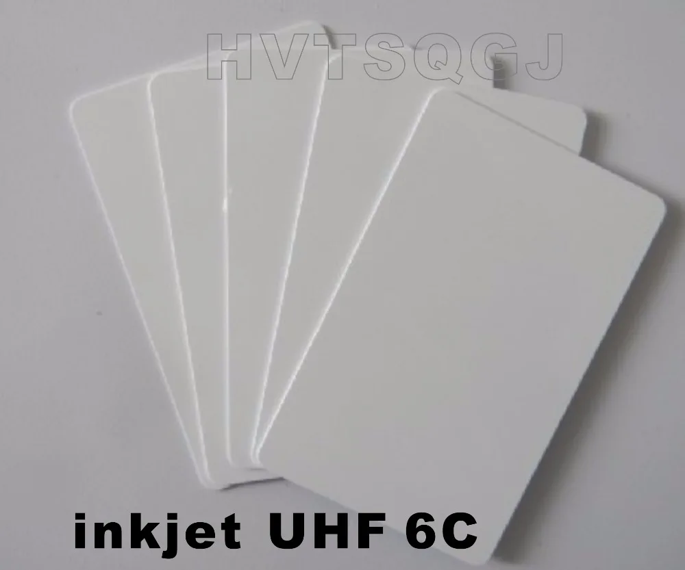 200pcs plastic inkjet pvc UHF inkjet card/rfid chip for UHF H3 Gen2