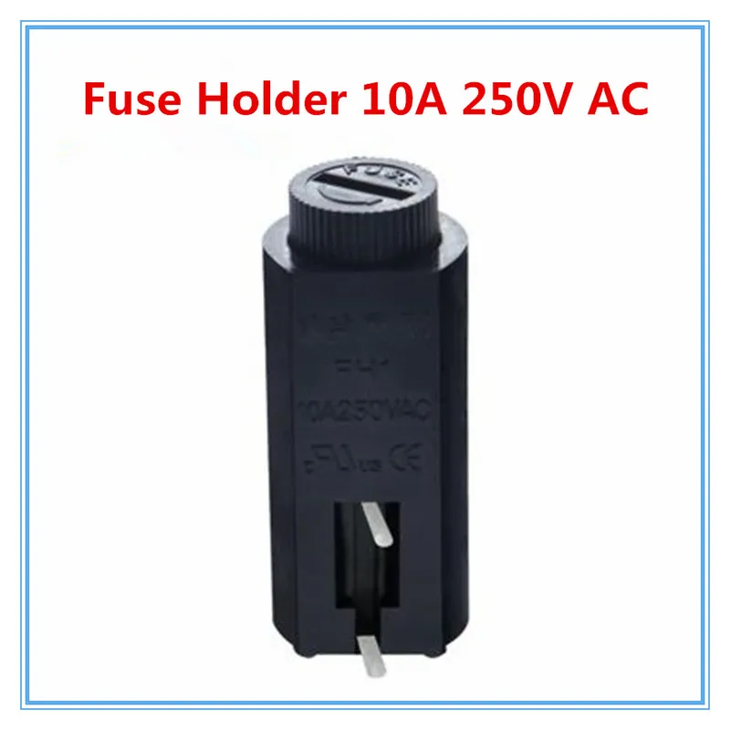 

20pcs/lot 5*20mm glass Fuse Holders 5x20 Black, Insurance tube socket ,Fuse Holder 10A 250V AC.