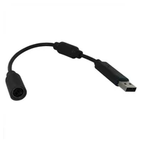 10 Uds. Por lote Cable de ruptura USB con filtro para Xbox 360 negro