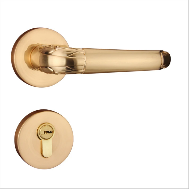 

ROSE GOLD COLOR ZINC-ALLOY DOOR LOCK FOR LIVING ROOM BEDROOM EXPORTED