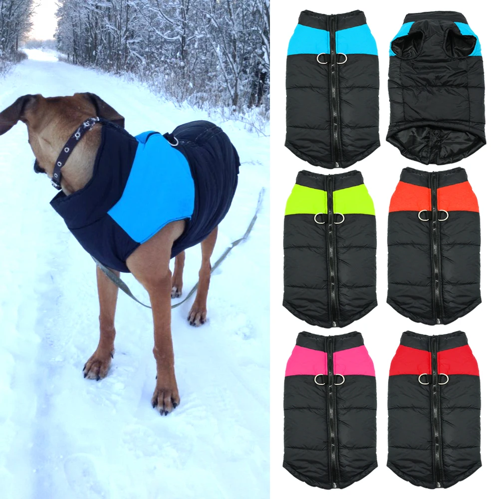 S-5XL  Vest Jacket Waterproof Pet Dog Puppy Chihuahua Clothing Winter Warm Pet Dog Vest Clothes Coat For Small Medium Large Dogs