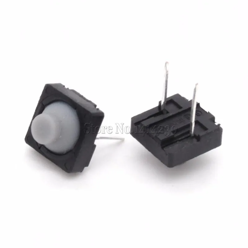 20PCS Tact Switch 8*8mm 8X8 DIP Switches Conductive Plastic Buttons Feel Good Silicone Button Switch Touch Switch Middle 2 pins