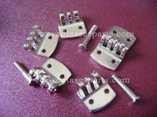 Universal Eyeglass Hinges, Riveting Eyeglass Hinges, Hinges for Plastic Frames 8.0mm Round TH-28 3 Pairs Pack