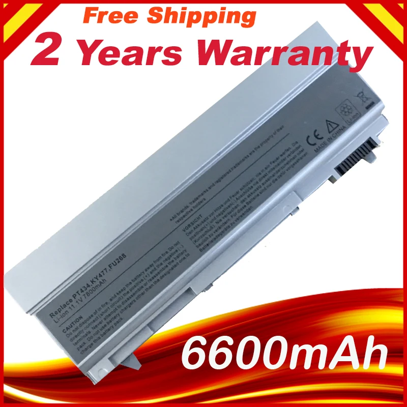 9Cell Battery For Dell Latitude E6400 ATG E6500 E6410 E6510 PT434 PT435 PT436, FREE shipping worldwide