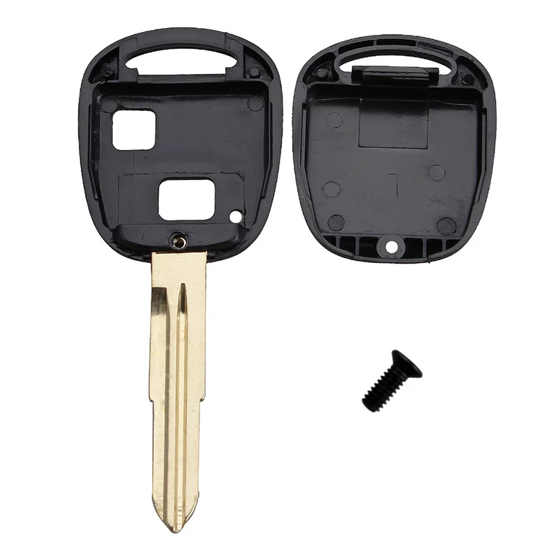 KEYECU  for Toyota Replacement Remote Car Key Shell Case Fob 2 Button With TOY41/TOY43/TOY47/TOY48 Blade 5 Models