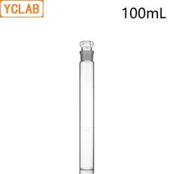 YCLAB 100mL Glass Colorimetric Tube with stopper Nessler Glasses Laboratory Chemistry Equipment