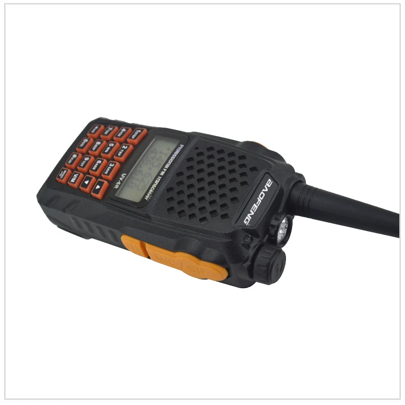 Walkie Talkie Dual Band Baofeng UV-6R 136-174MHz&400-520MHz Dual Band Two Way Radio FM Transceiver w/ Earpiece & NA-771 Antenna