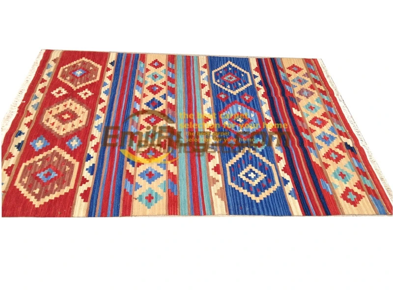 

Kilim Carpet Wool Handmade Livingroom Carpet Square Rug Turkish Prayer Rugs Natural Sheep Wool