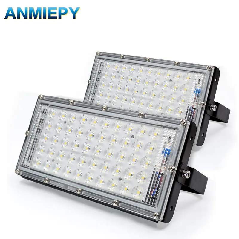 2 pcs 50W perfect power LED Flood Light Floodlight LED street Lamp 220V 230V waterproof Landscape Lighting IP66 led spotlight