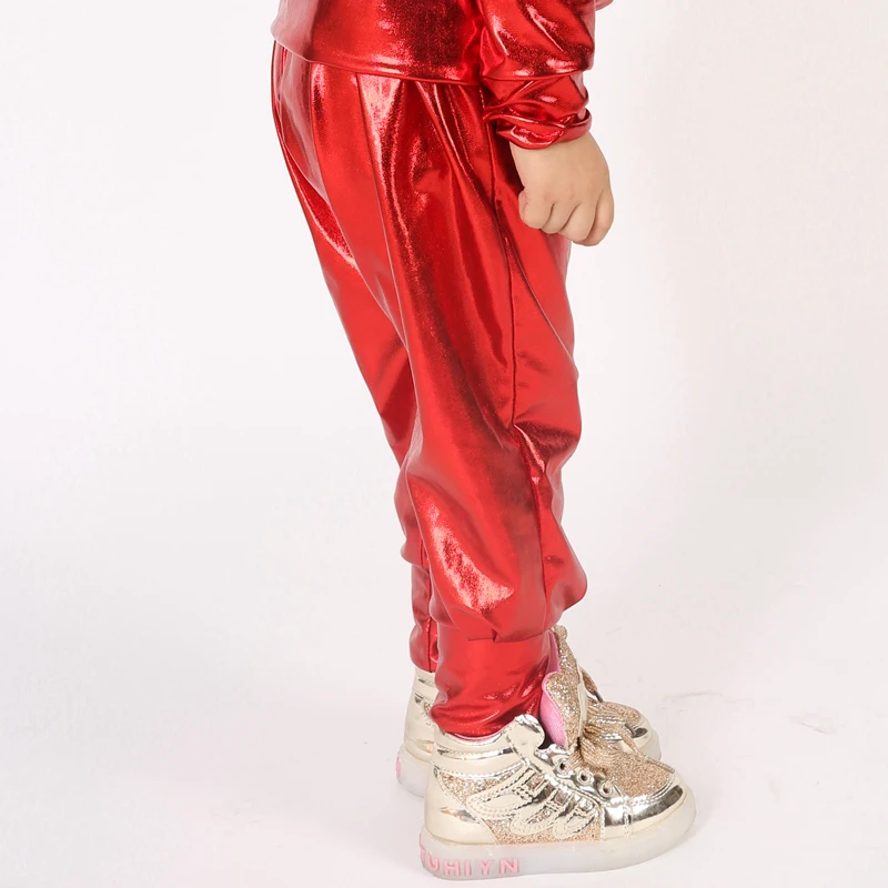 2021 Kids Adults Fashion Harem Hip Hop Dance Pants Children\'s Clothing Sweatpants Stage Performance Baby Sports Red Trousers