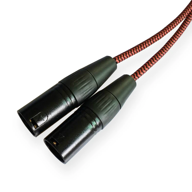 High Quality 3 Pin Female XLR to 2 XLR Male Anti-jamming Shield Dual XLR Mic Microphone Amplifier Mixer Splitter Audio Cable