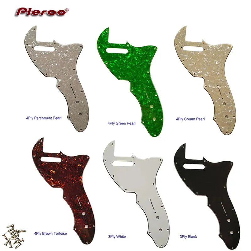 Pleroo – pièces de guitare personnalisées pour US Tele 69, plaque de protection à gratter, choix multicolore