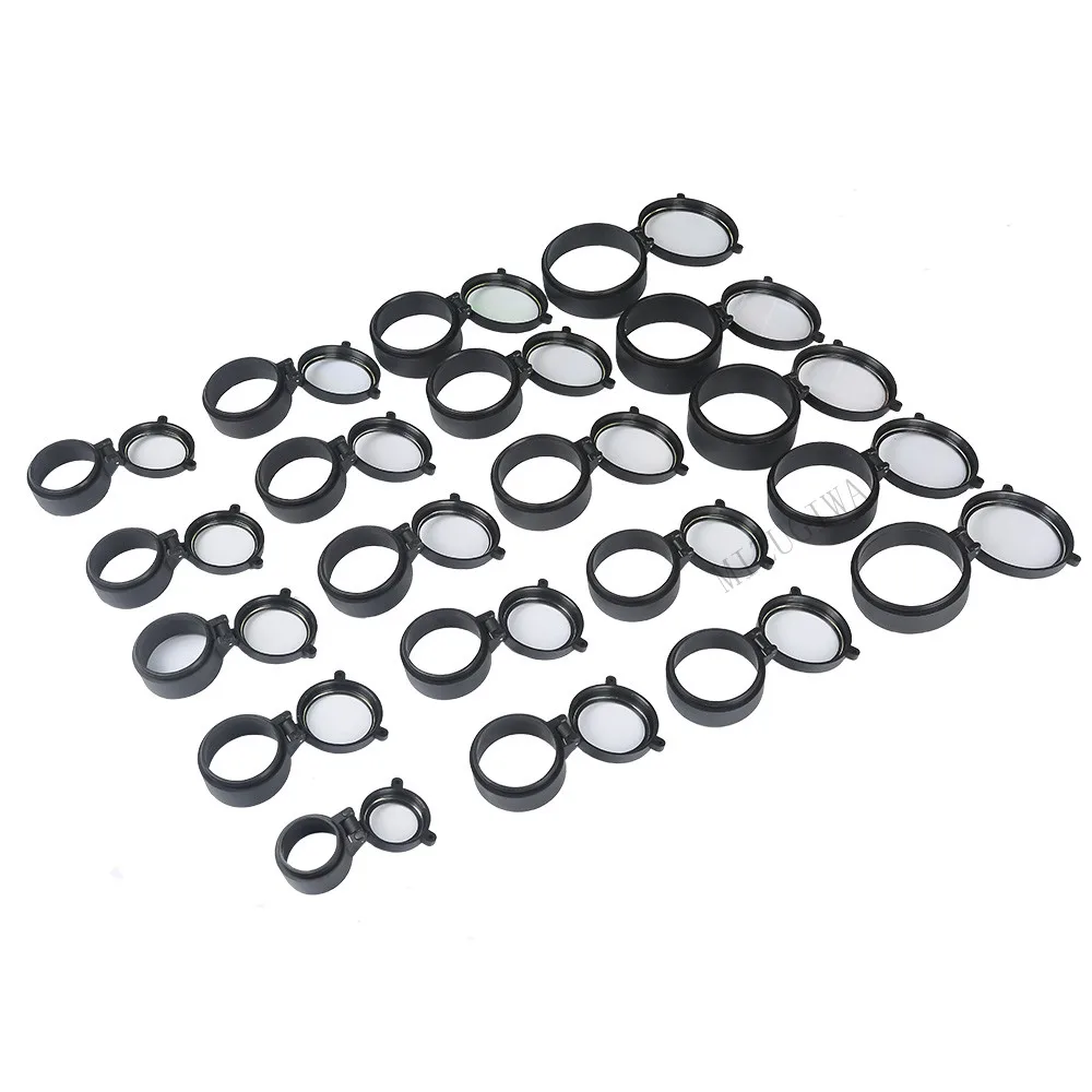 30-64mm Transparent Zielfernrohr Quick Flip Frühling Up Öffnen Objektiv Abdeckung Kappe Auge Schützen Ziel Objektiv Auge kaliber Pistole