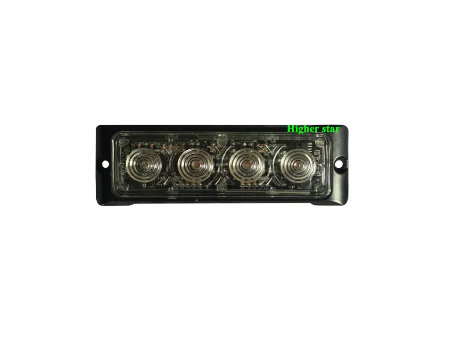 Higher star 4*3W Bright Led car surface mounting strobe lights,warning light,emergency light,27flash,waterproof