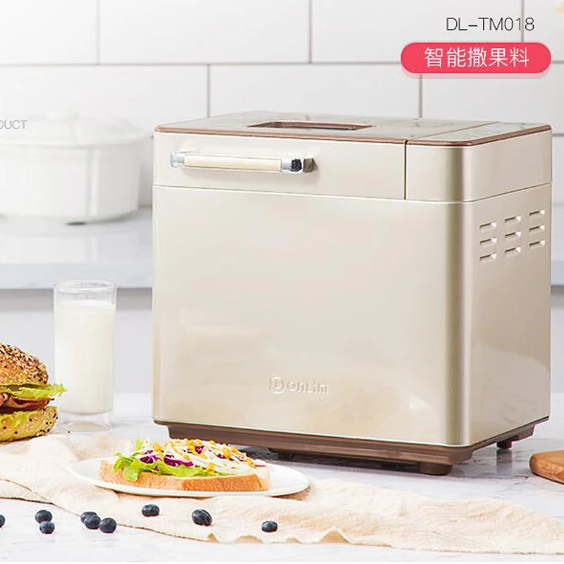 Full-automatic Bread Maker Household Bread Making Machie Multi-functional Intelligent Bread Baking Machine Toaster DL-TM018