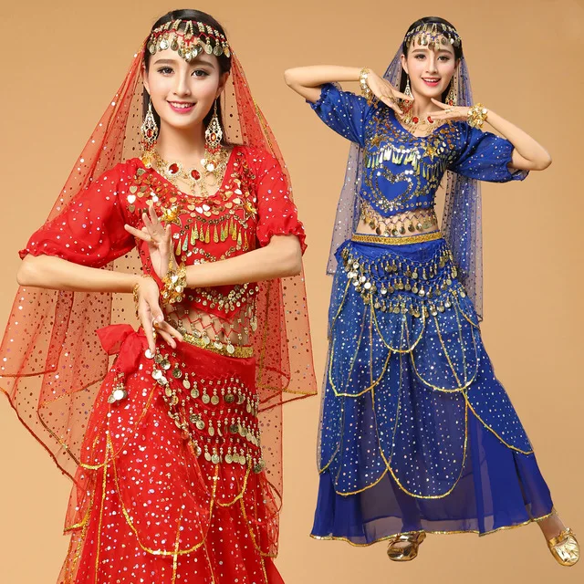 

Performance Belly Dance Costume Bollywood Costume Indian Dress Bellydance Dress Womens Belly Dancing Costume Sets