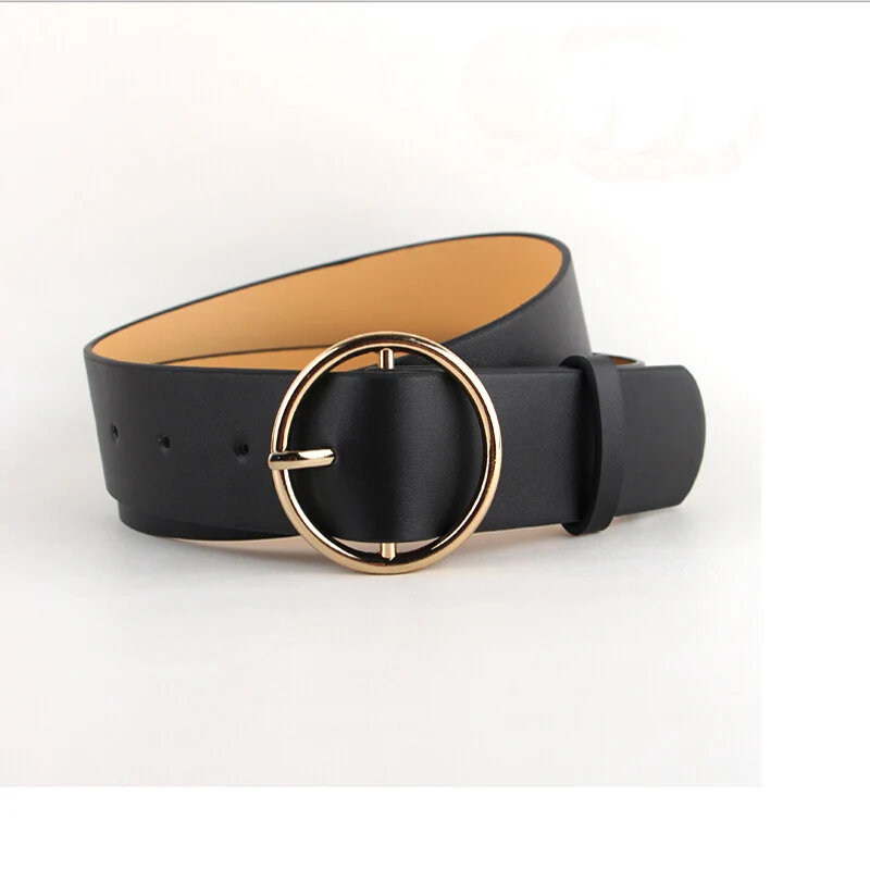 Newest Hot Sale fashion gold Buckle Female Leather Strap Belts for Women Ms. clothing Cummerbunds Ladies Fashion Girdles gifts