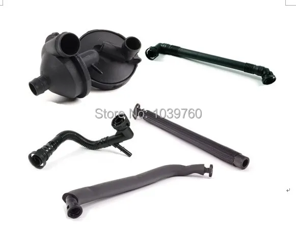 1 set PCV Crankcase Vent Valve+Oil Separator Valve Breather Hose Kit For BMW E36 E46 E39 E60X5 X3Z4 325i 330i 325Xi 330Xi